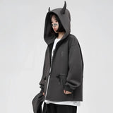Devil Horns Techwear-Jacke mit abnehmbarem Kragen - Fuga