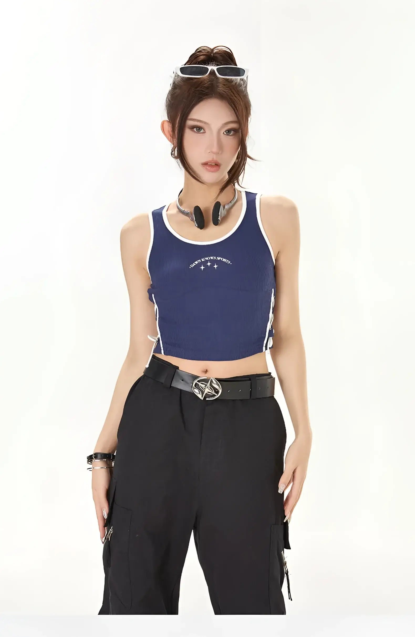 Girls Laced Crop Top - Fuga Studios