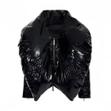 Gothic Opium Neo Raven Puffer Jacket - Fuga Studios