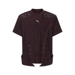 Gothic Safety Pin Deconstructed T-Shirt - Fuga Studios