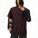 Gothic Safety Pin Deconstructed T-Shirt - Fuga Studios
