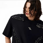 Gothic Safety Pin Deconstructed T-Shirt - Fuga Studios