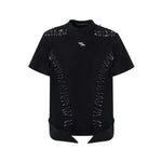 Gothic Safety Pin Deconstructed T-Shirt - Fuga Studios