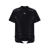 Gothic Safety Pin Deconstructed T-Shirt - Fuga Studios