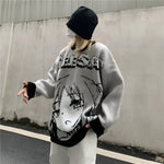 Harajuku Geesa Anime Girl Print Sweater - Fuga Studios