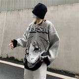 Harajuku Geesa Anime Girl Print Sweater - Fuga Studios