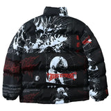 Harajuku Rock Lee & One Punch Man Anime Puffer Jacket - Fuga