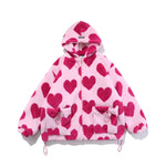 Harajuku Streetwear Heart Winter Jacket - Fuga Studios