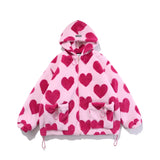 Harajuku Streetwear Heart Winter Jacket - Fuga Studios