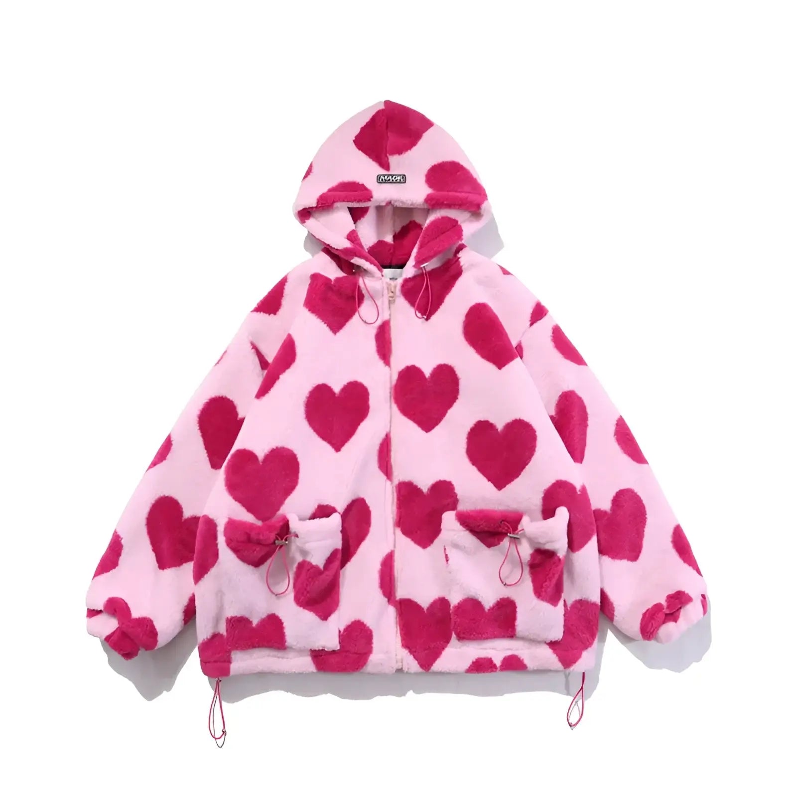 Harajuku Streetwear Heart Winter Jacket - Fuga Studios