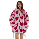 Harajuku Streetwear Heart Winter Jacket - Fuga Studios