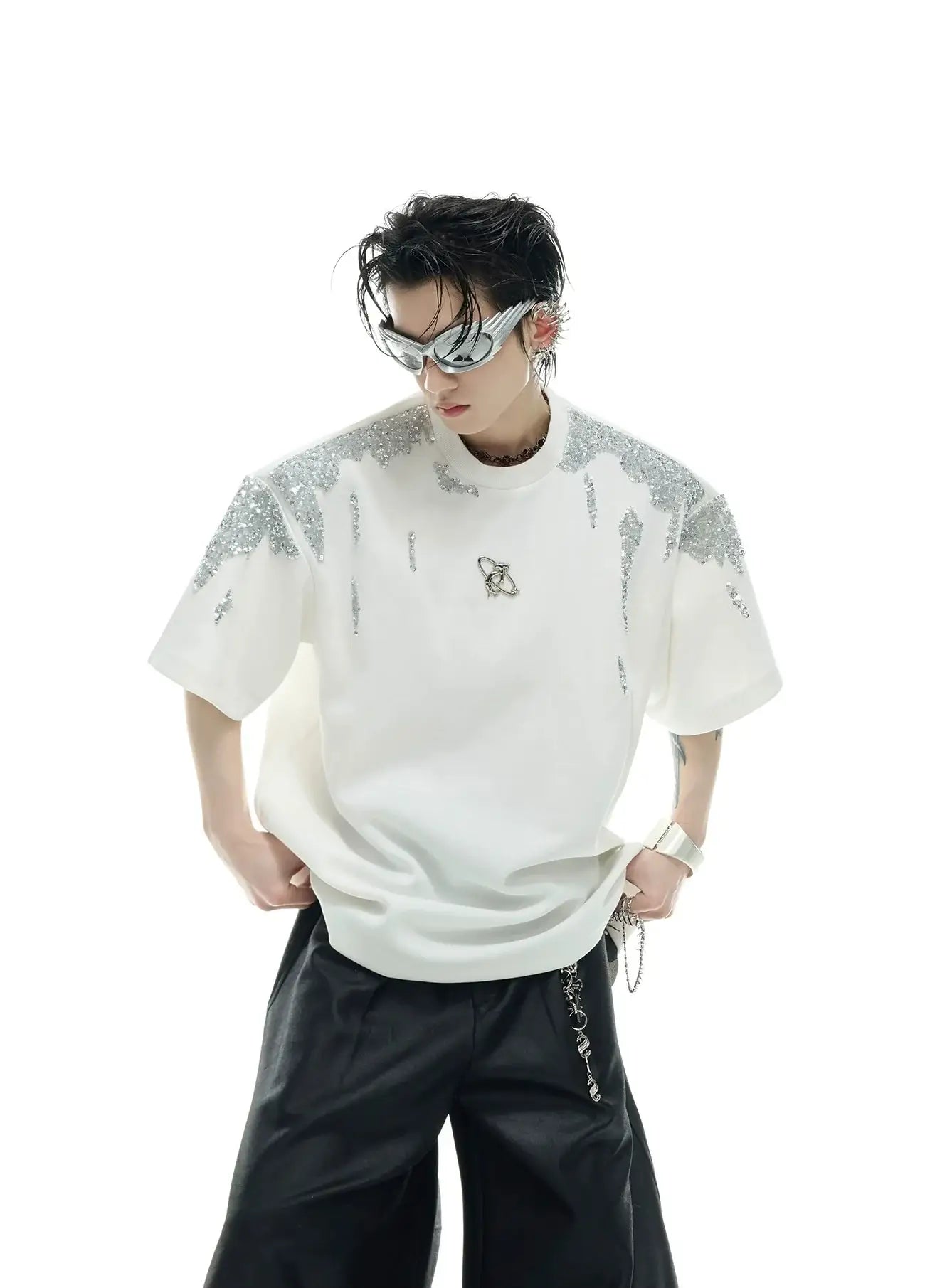 Opium ARGUECULTURE Cosmic Sequin T-Shirt - Fuga Studios