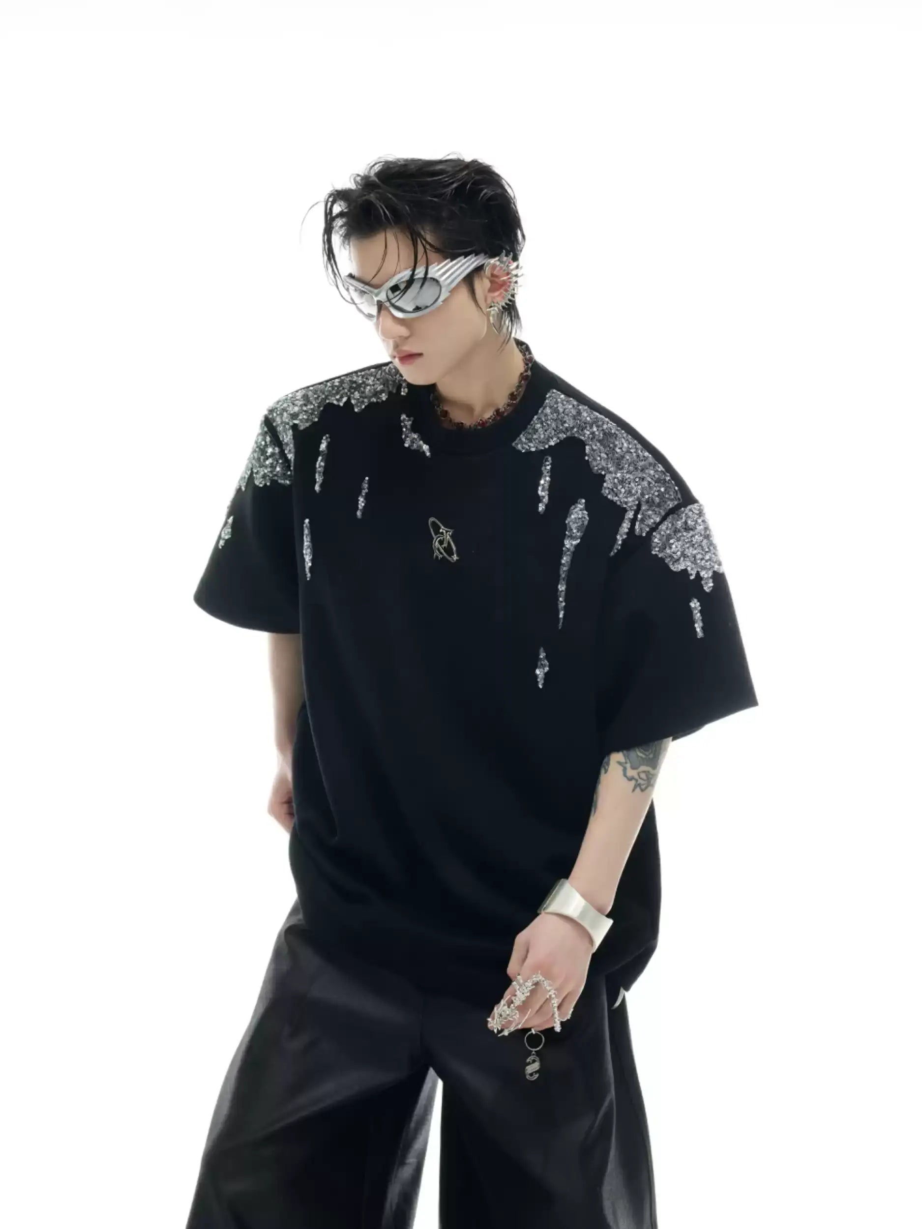 Opium ARGUECULTURE Cosmic Sequin T-Shirt - Fuga Studios
