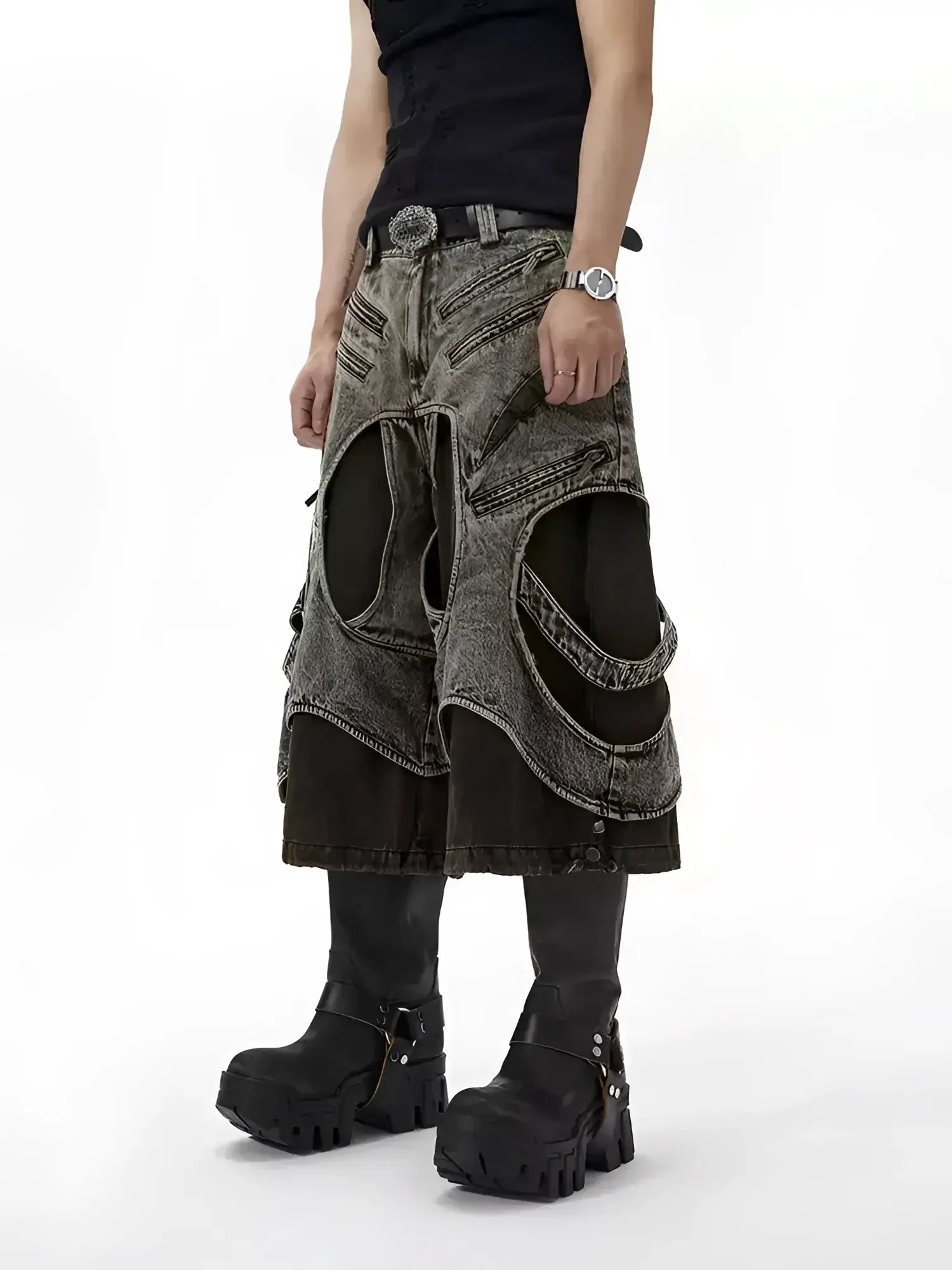 Opium Avant-Garde Denim Set Y223 - Fuga Studios