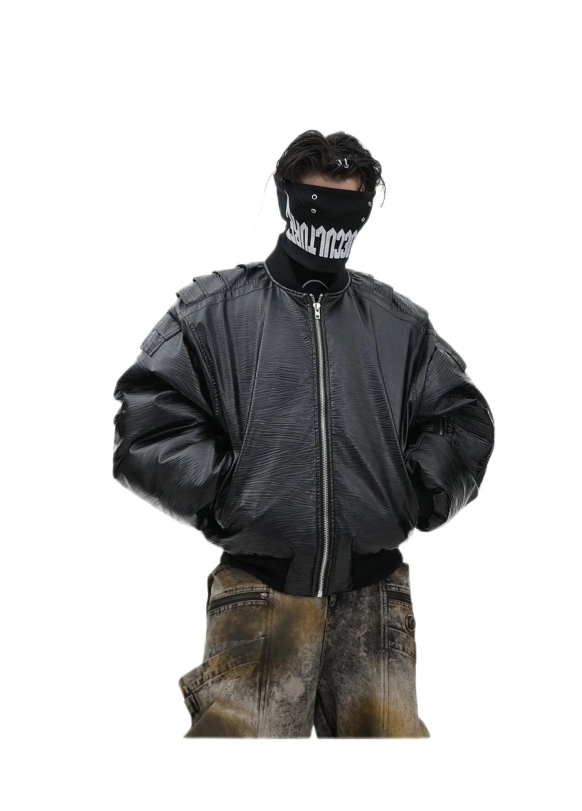 Opium Baseball Leather Jacket - Fuga Studios