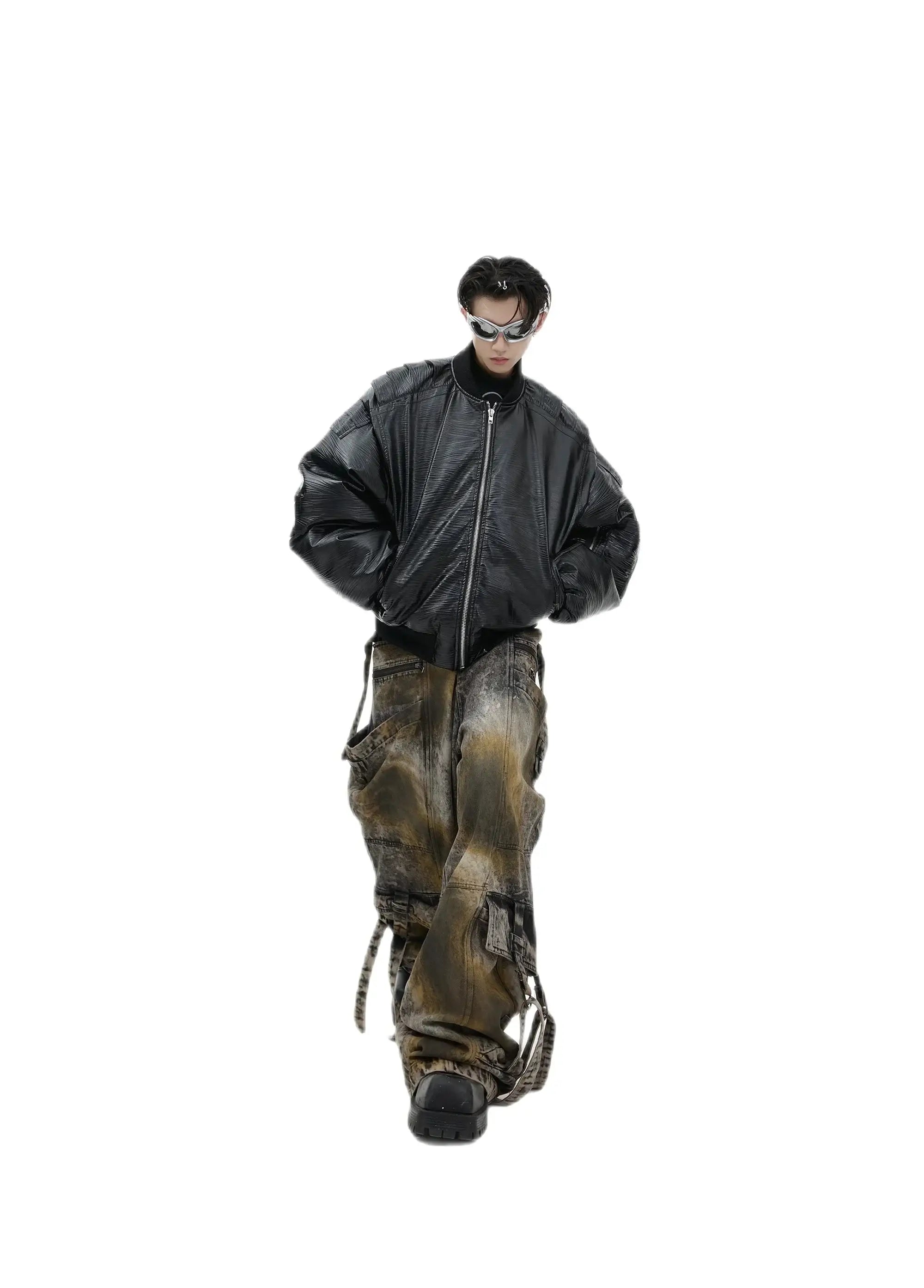 Opium Baseball Leather Jacket - Fuga Studios