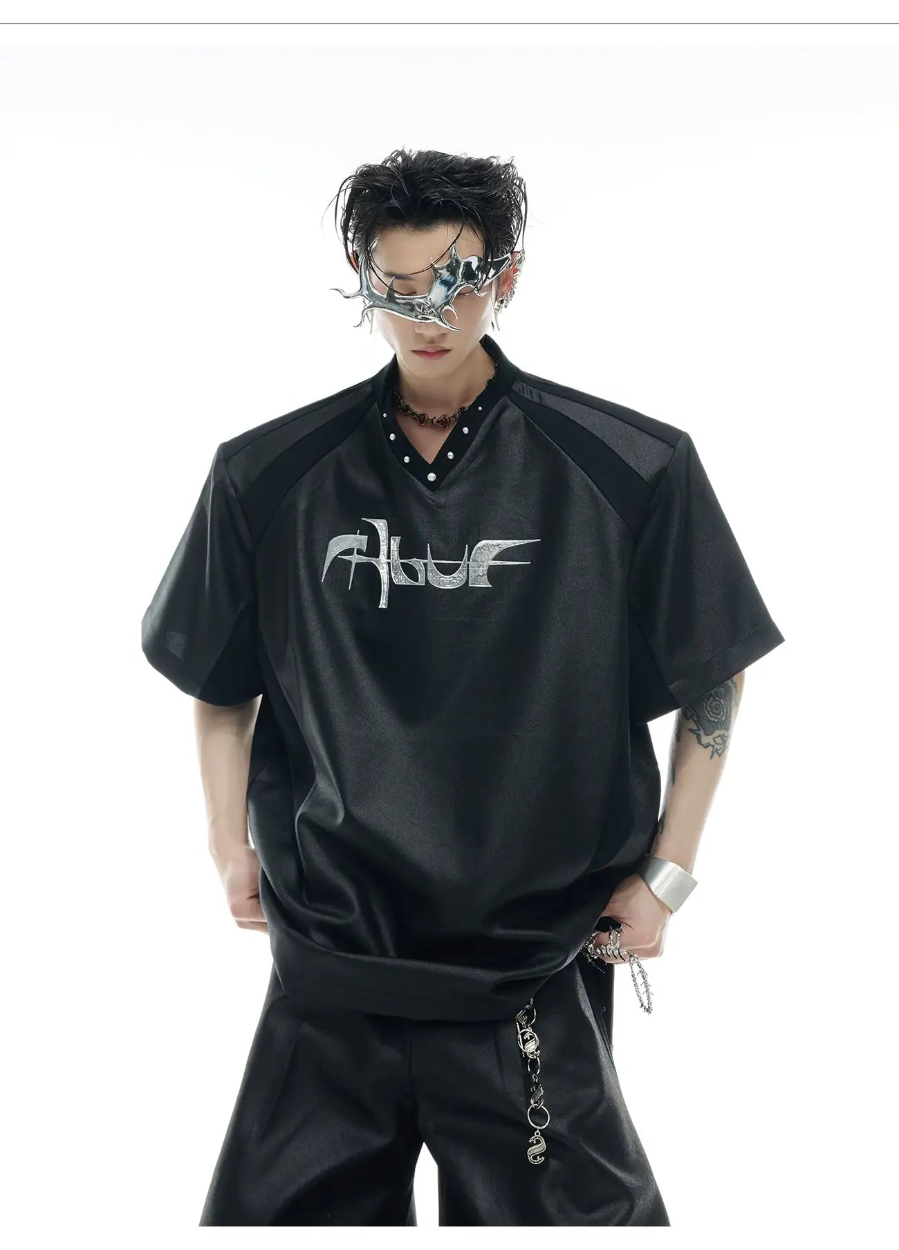 Opium Blur V-Neck Shirt - Fuga Studios