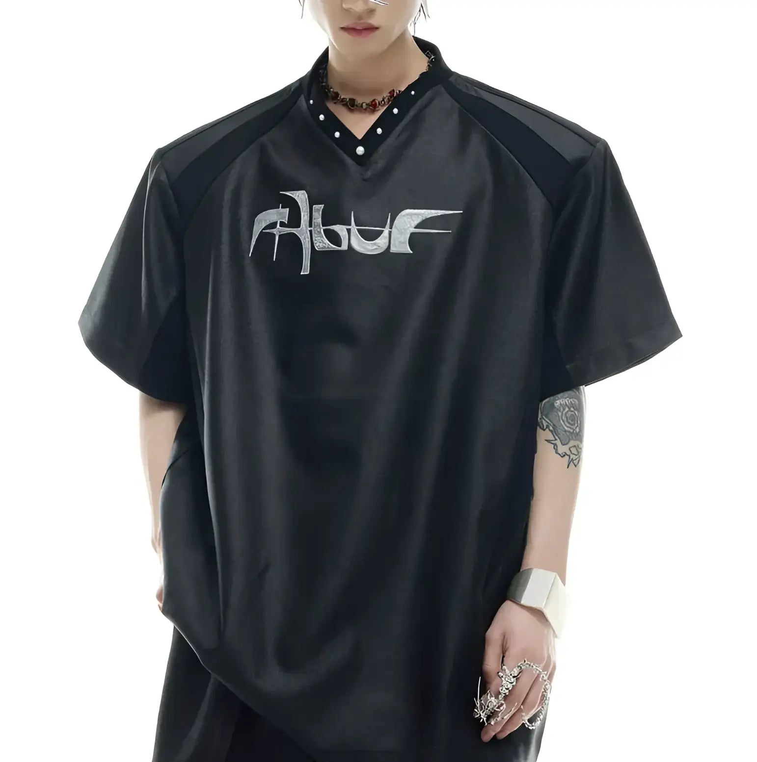 Opium Blur V-Neck Shirt - Fuga Studios