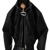 Opium Carabiner Leather Jacket - Fuga Studios