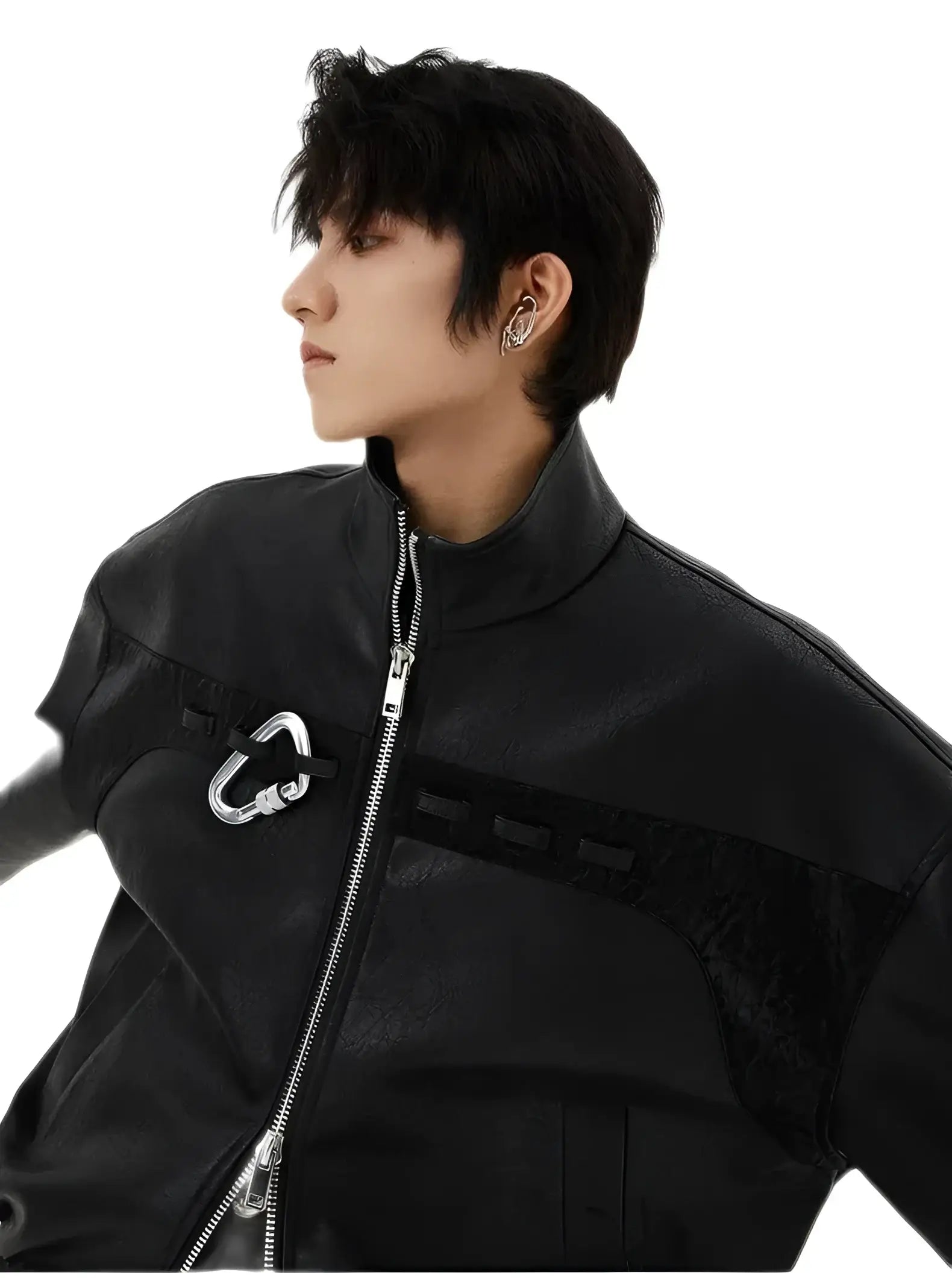 Opium Carabiner Leather Jacket - Fuga Studios