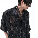 Opium Celestial Mesh Shirt - Fuga Studios