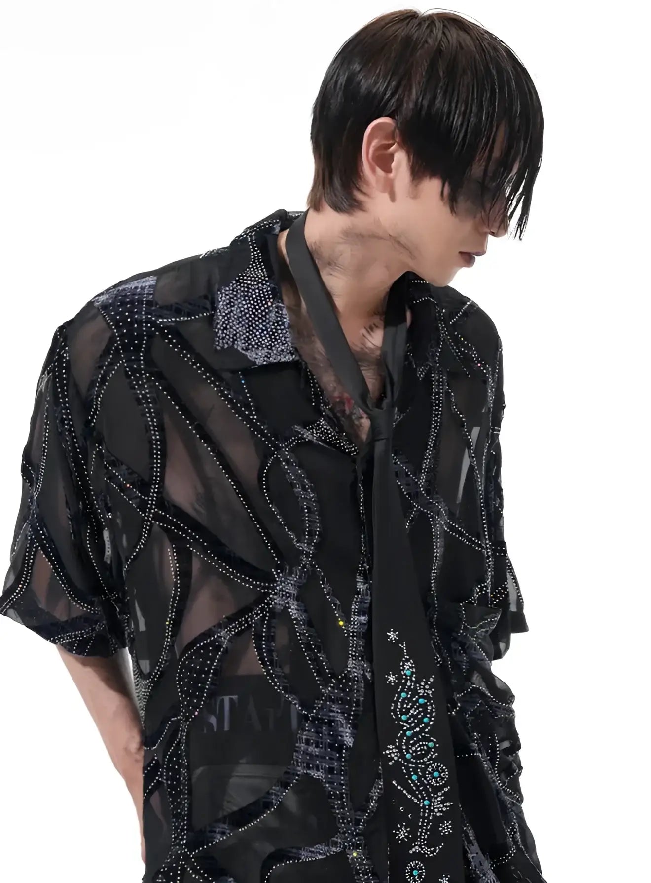 Opium Celestial Mesh Shirt - Fuga Studios