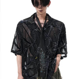 Opium Celestial Mesh Shirt - Fuga Studios