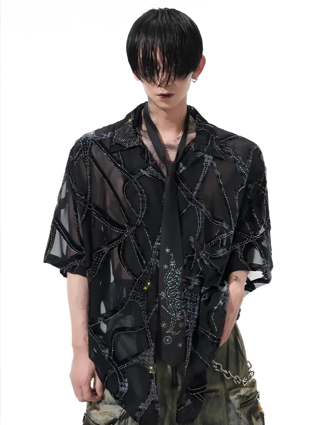 Opium Celestial Mesh Shirt - Fuga Studios