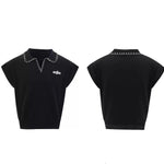 Opium Contrast Stitch Polo Vest - Fuga Studios