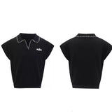 Opium Contrast Stitch Polo Vest - Fuga Studios
