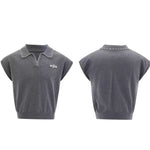 Opium Contrast Stitch Polo Vest - Fuga Studios