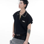 Opium Contrast Stitch Polo Vest - Fuga Studios