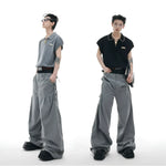Opium Contrast Stitch Polo Vest - Fuga Studios