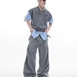 Opium Contrast Stitch Polo Vest - Fuga Studios