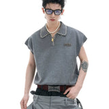 Opium Contrast Stitch Polo Vest - Fuga Studios