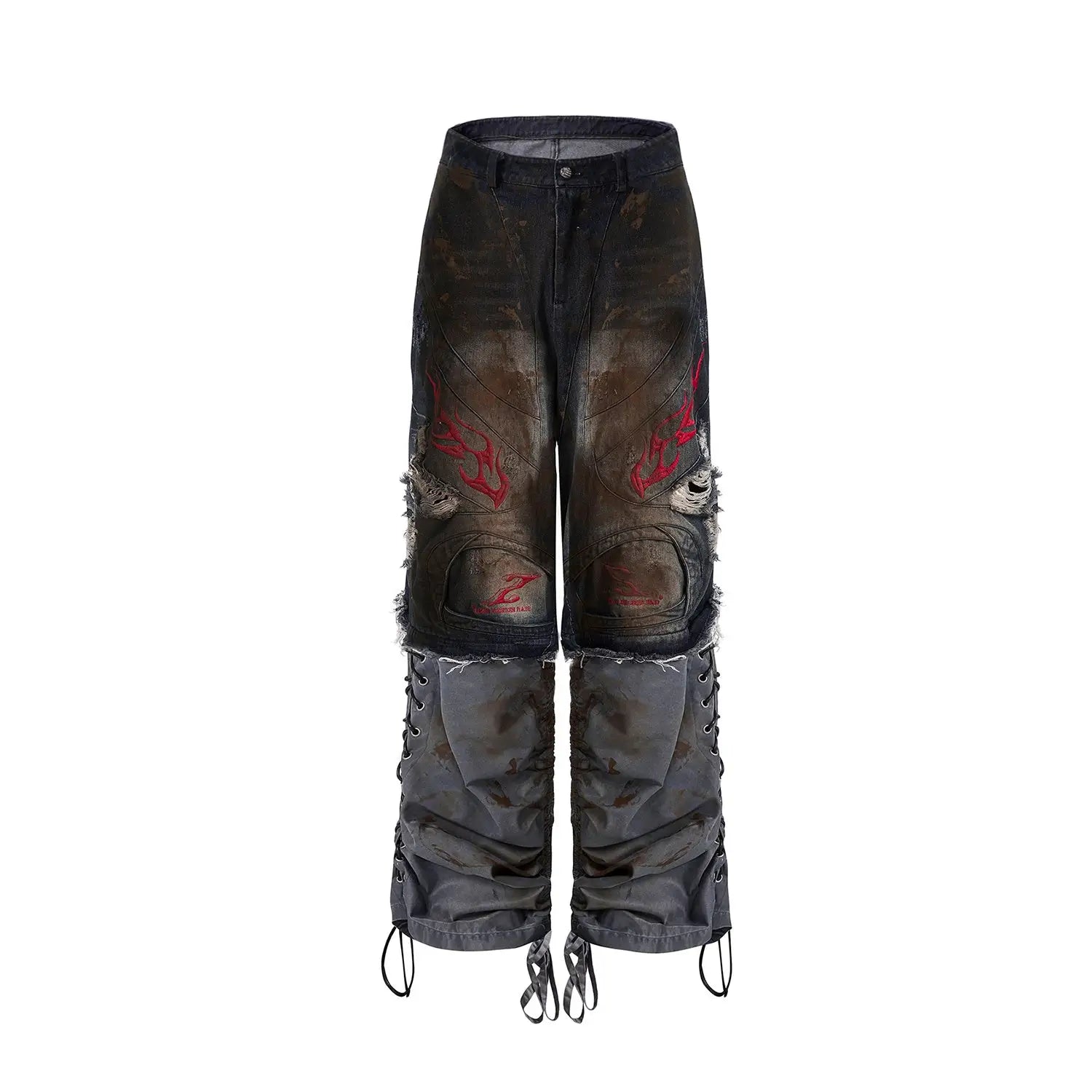 Opium Convertible Flame Jeans - Fuga Studios