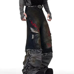 Opium Convertible Flame Jeans - Fuga Studios