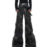 Opium Dark Leather Pants - Fuga Studios