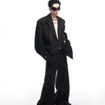 Opium Dark Rose Distressed Blazer Set - Fuga Studios