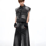Opium Denim Studded Set - Fuga Studios