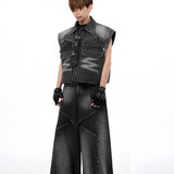Opium Denim Studded Set - Fuga Studios
