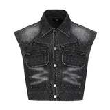 Opium Denim Studded Set - Fuga Studios