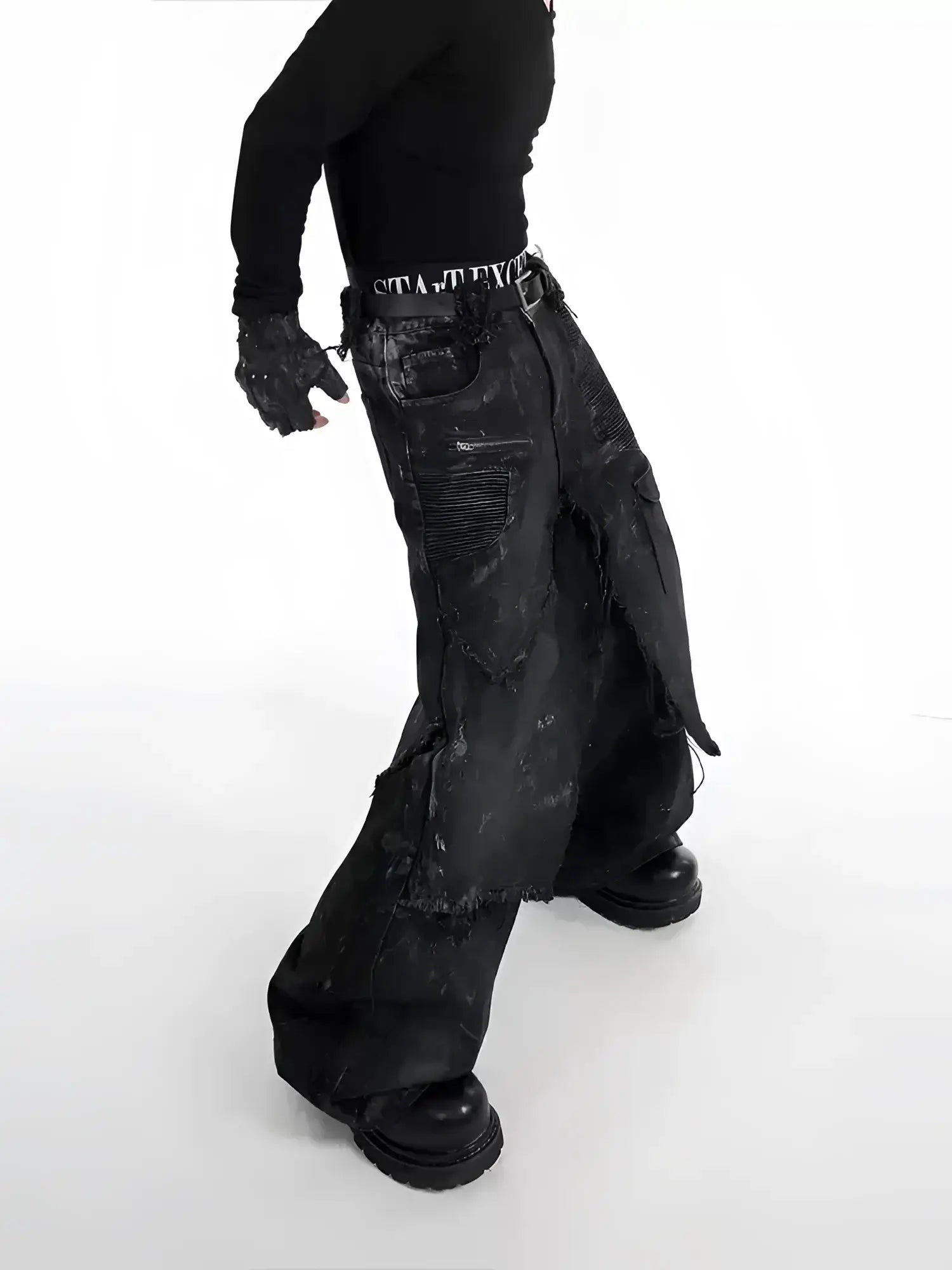 Opium Denim Wide-leg Pants - Fuga Studios