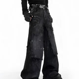 Opium Denim Wide-leg Pants - Fuga Studios