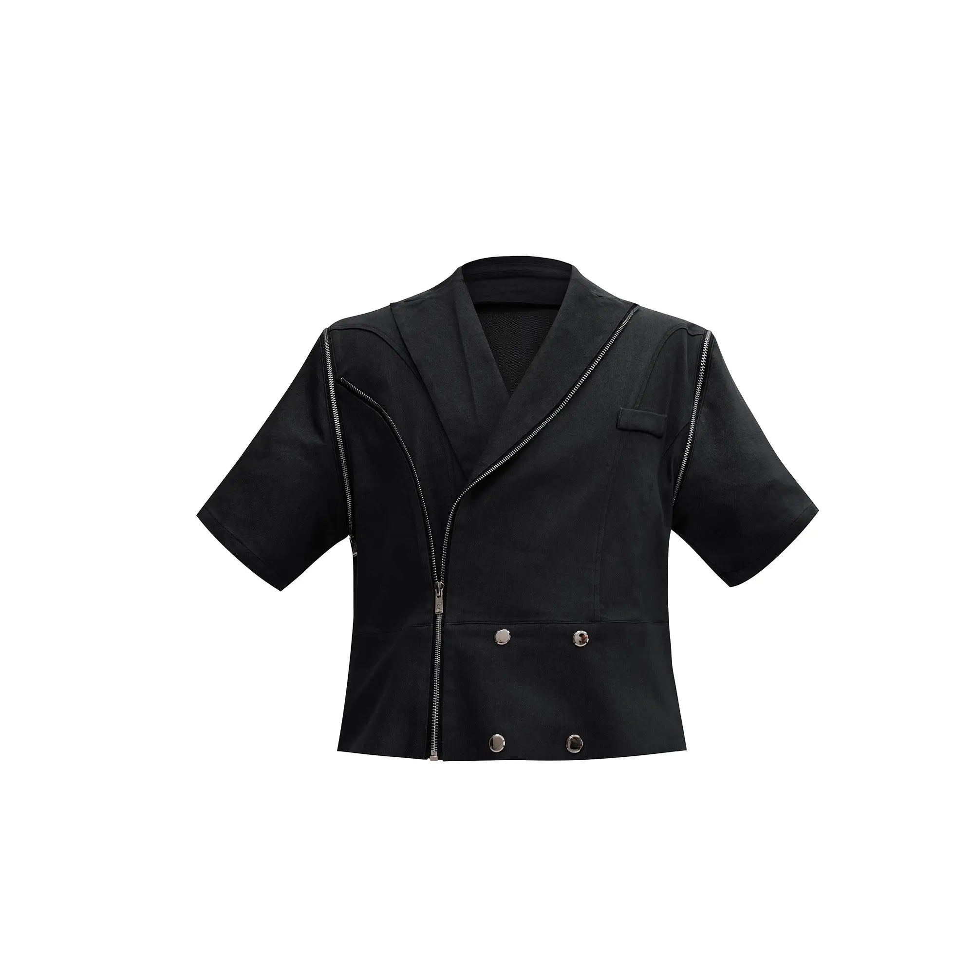 Opium Detachable Sleeves Shirt - Fuga Studios