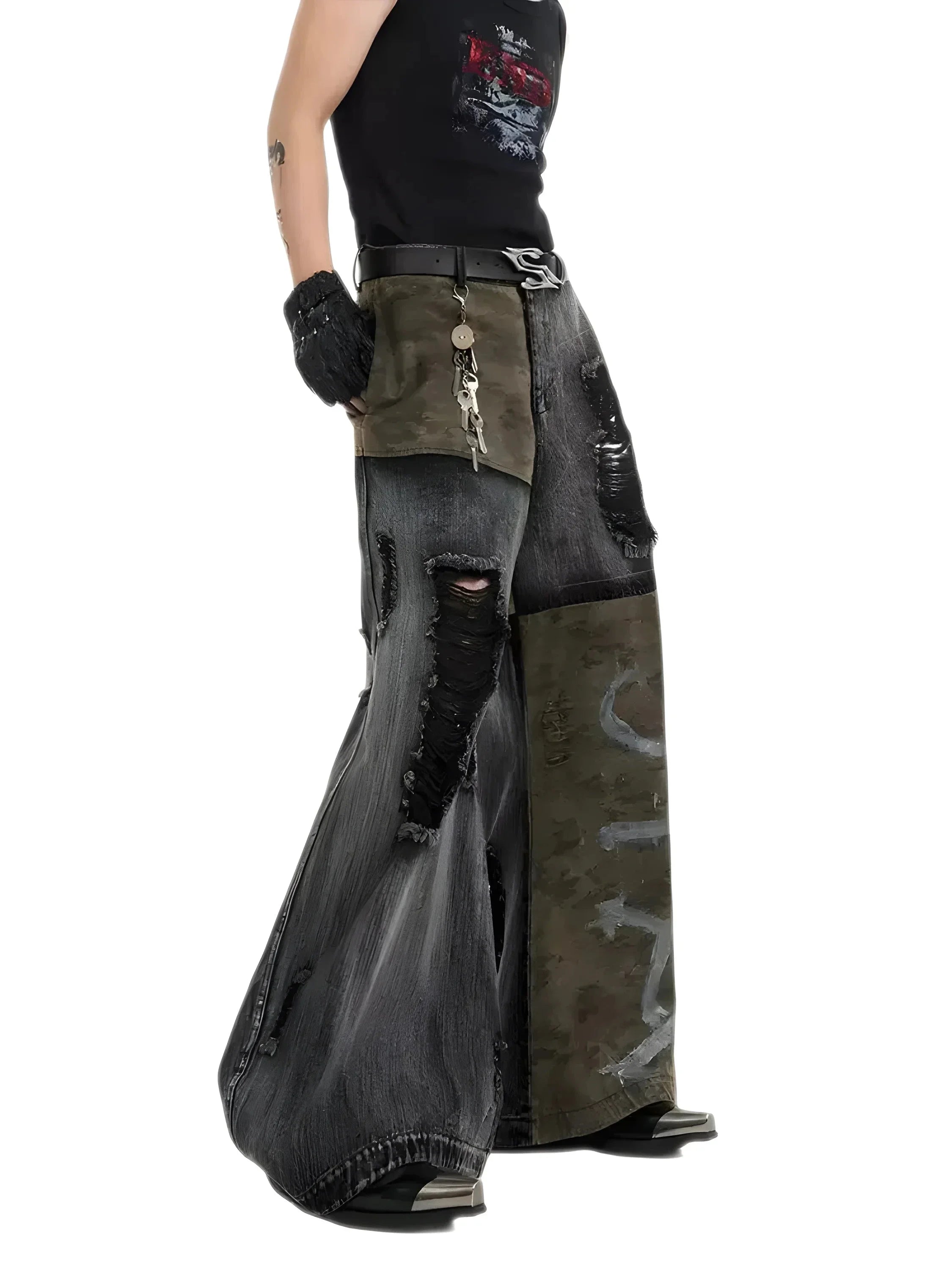 パンツ Edgy archive opium grunge flare pants opium-flare-pants-vazor- パンツ Edgy archive opium grunge flare pants opium-flare-pants-vazor-