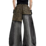 Opium Distressed Panel Flare Jeans - Fuga Studios