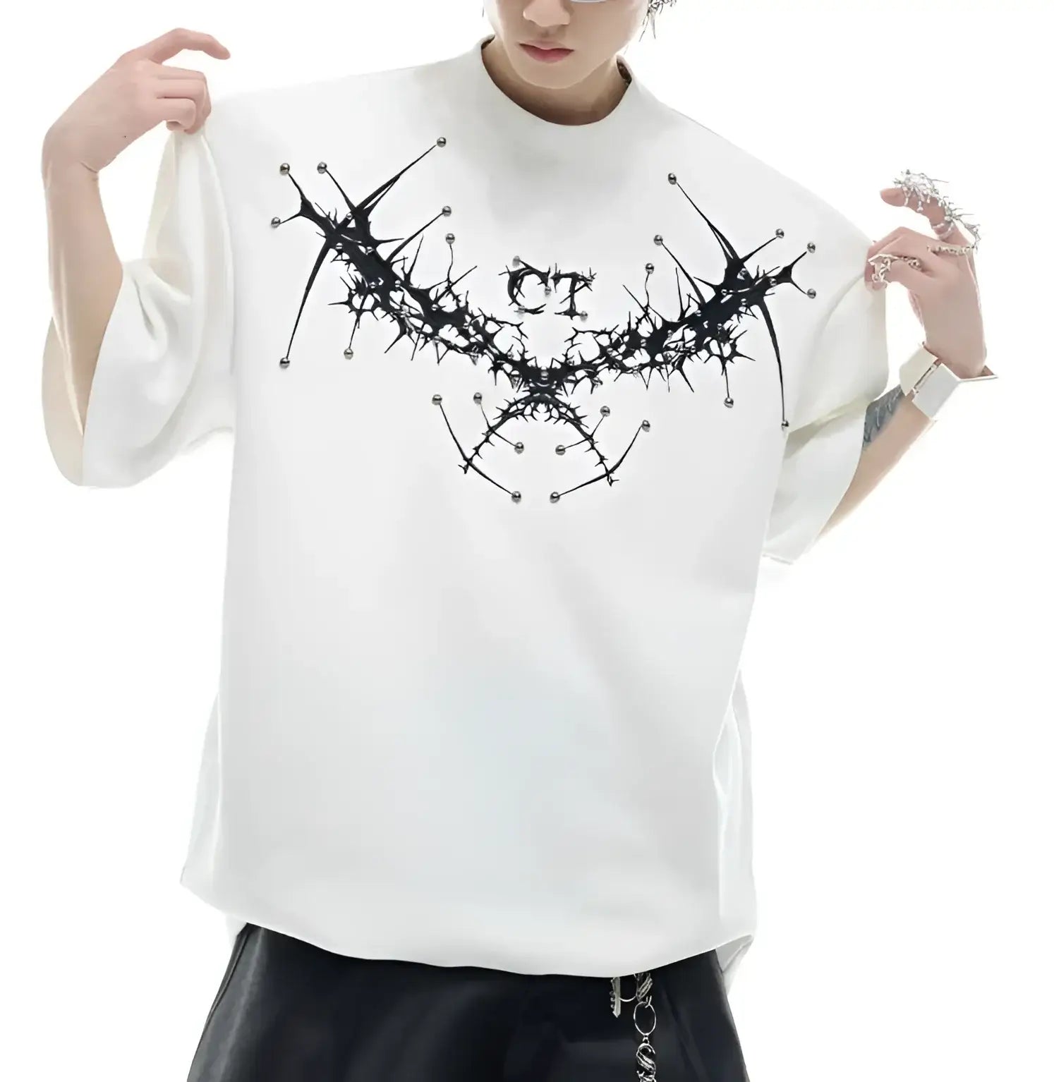 Opium Embroidered T-Shirt - Fuga Studios