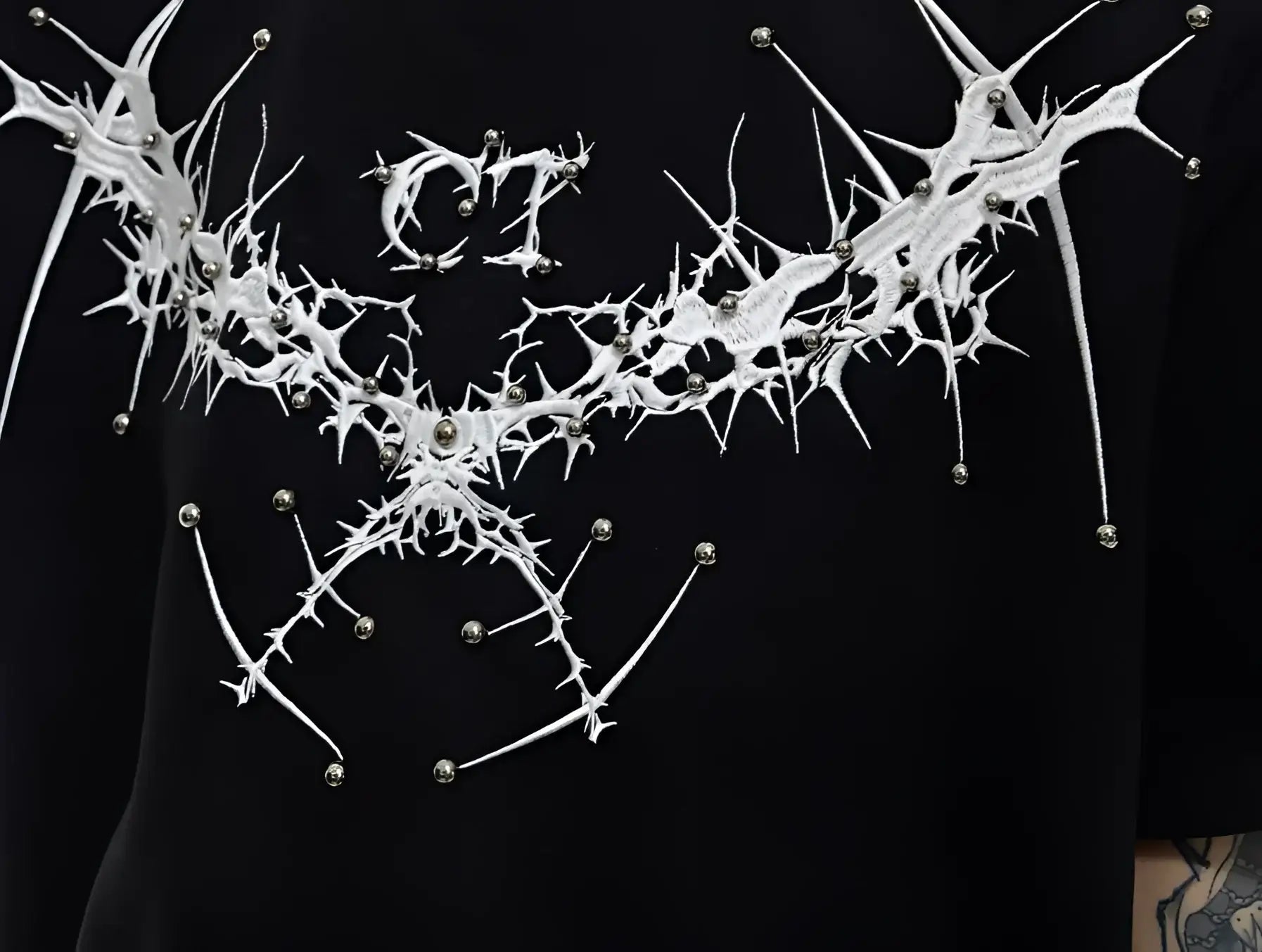 Opium Embroidered T-Shirt - Fuga Studios
