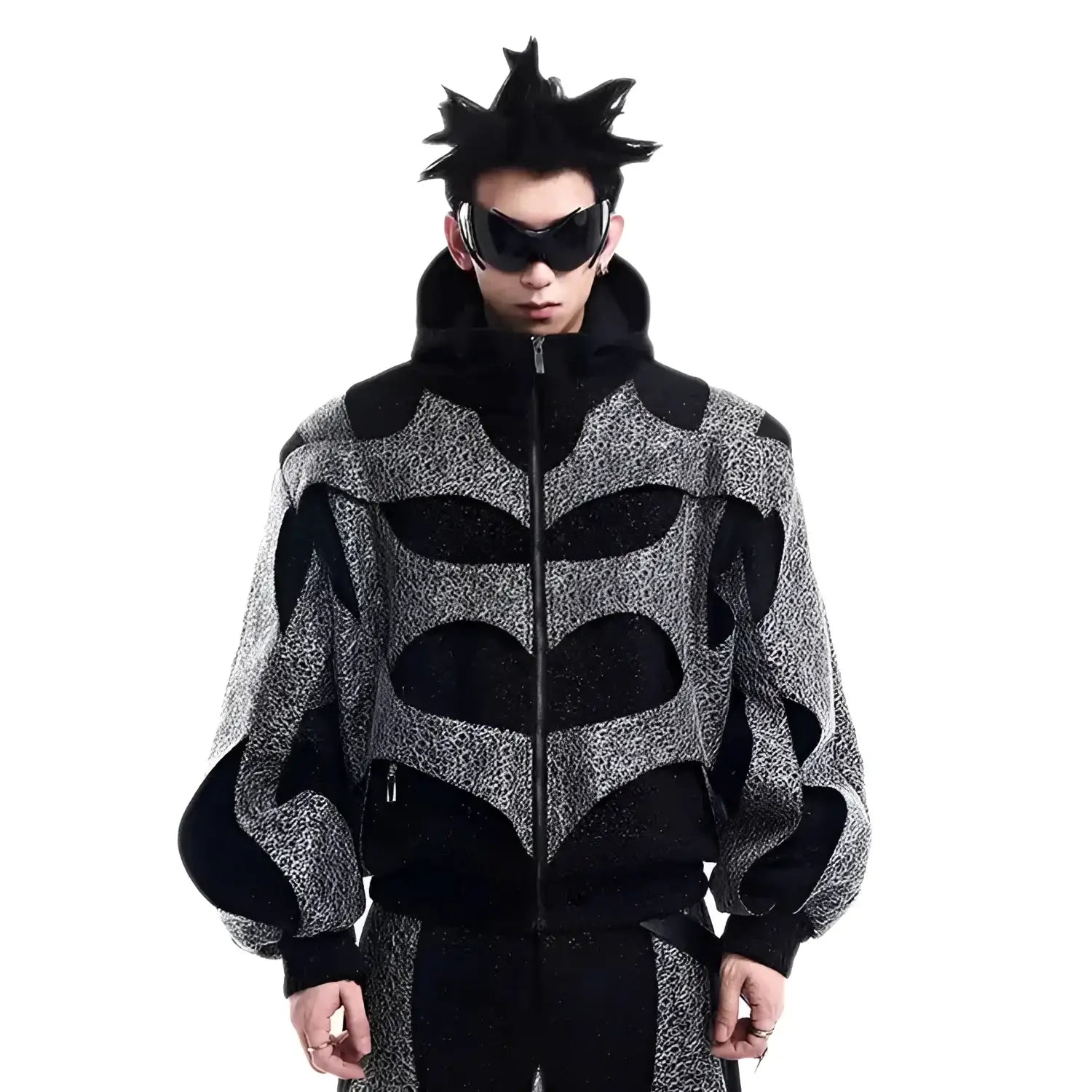 Opium Fractal Noir Jacket - Fuga Studios